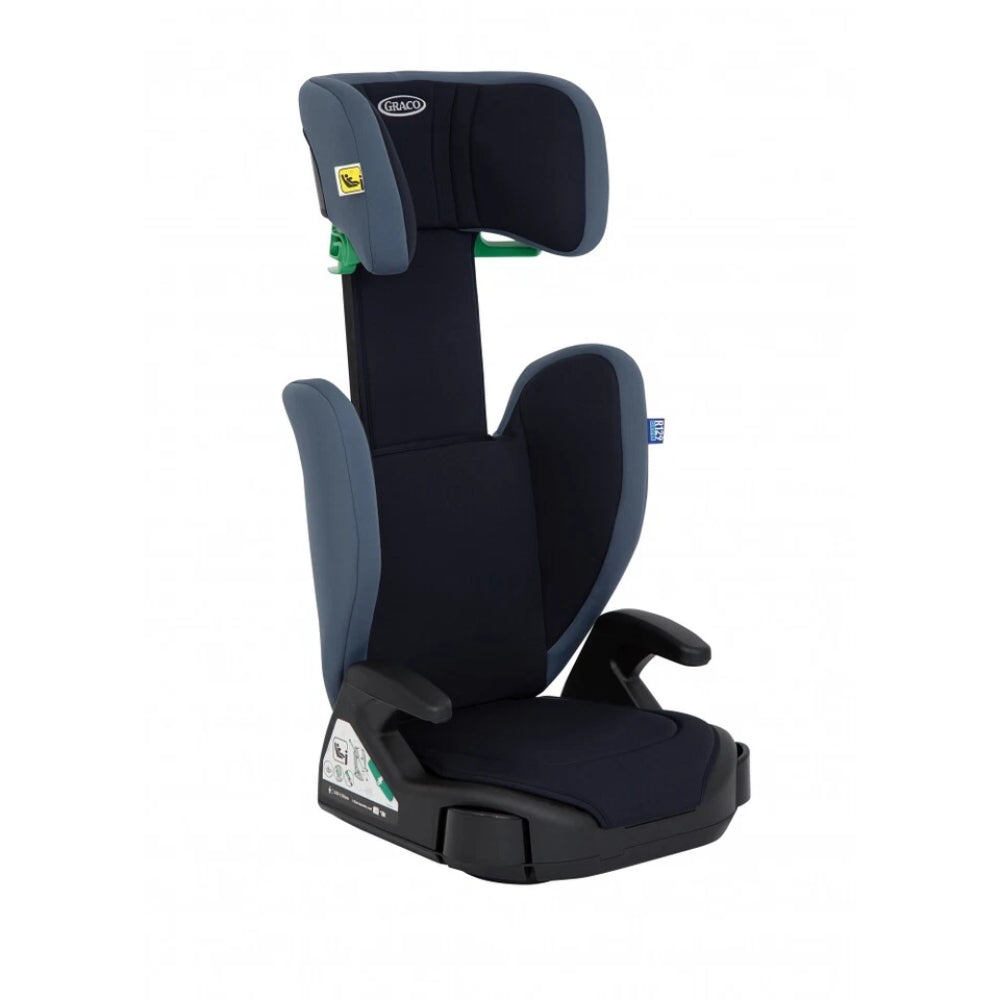 Graco Junior Maxi i-Size - Lightweight Car Seat with High Backrest (Navy)