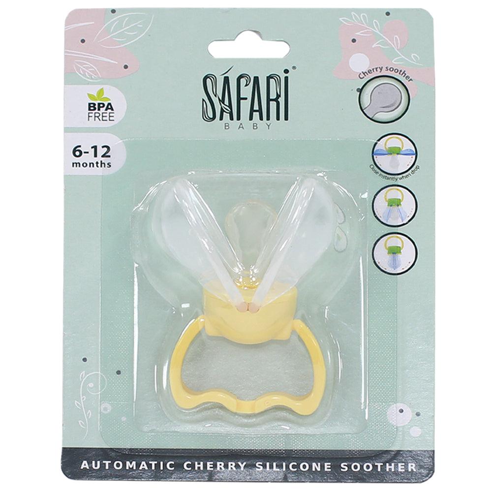 Safari Baby Automatic Cherry Silicone Soother 6-12 M - Ourkids - Safari Baby