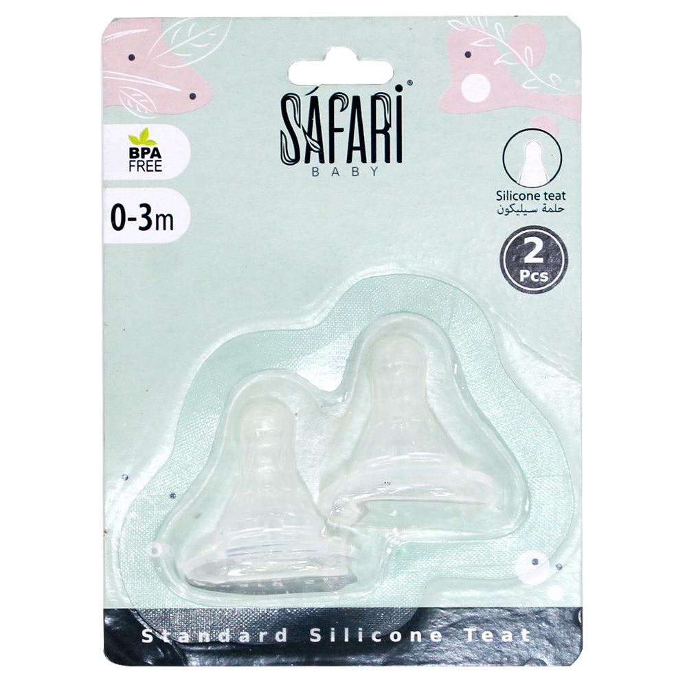 Safari feeding bottle teat standard 0-3 m, 2 pcs - Ourkids - Safari Baby