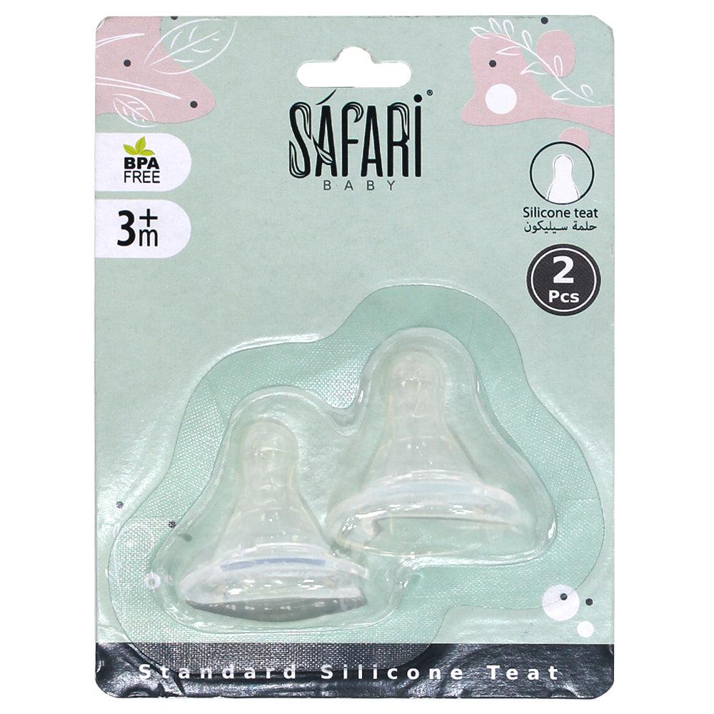 Safari feeding bottle teat standard 3 m+, 2 pcs - Ourkids - Safari Baby