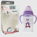 Safari Wide Nick Baby Feeding Bottle 270 ML With Handles - Ourkids - Safari Baby
