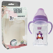 Safari Wide Nick Baby Feeding Bottle 270 ML With Handles - Ourkids - Safari Baby