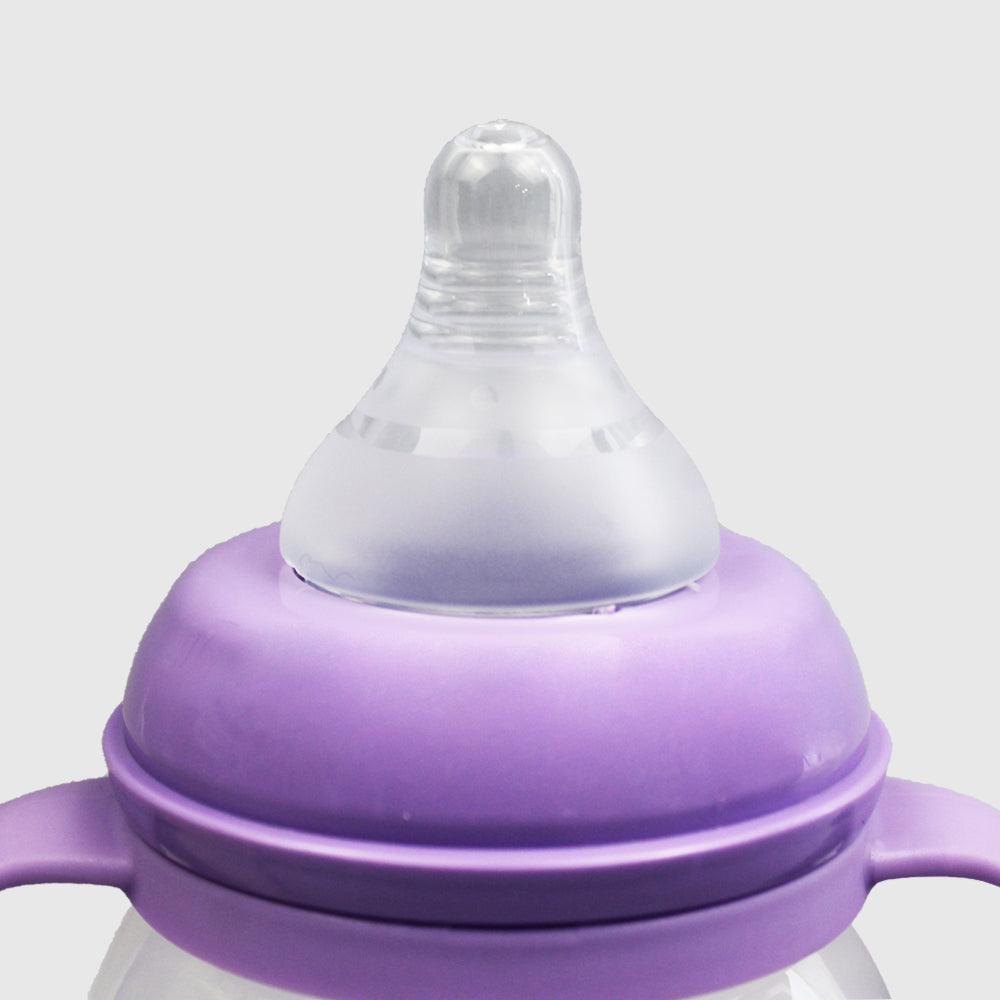 Safari Wide Nick Baby Feeding Bottle 270 ML With Handles - Ourkids - Safari Baby