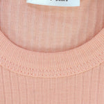 Salmon Cropped Ribbed Tank Top - Ourkids - Playmore