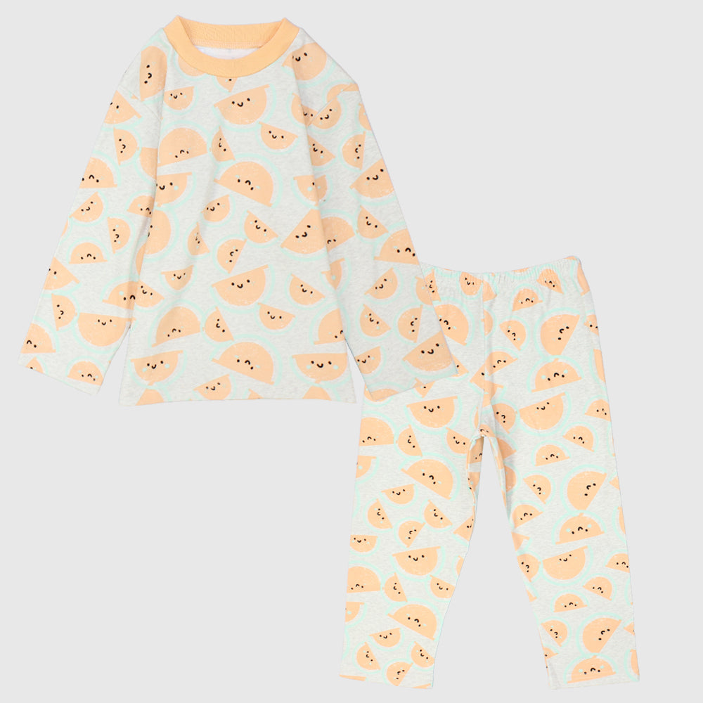 Salmon Long-Sleeved Pajama - Ourkids - Al Sayad