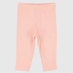 Salmon Ribbed Leggings - Ourkids - Playmore