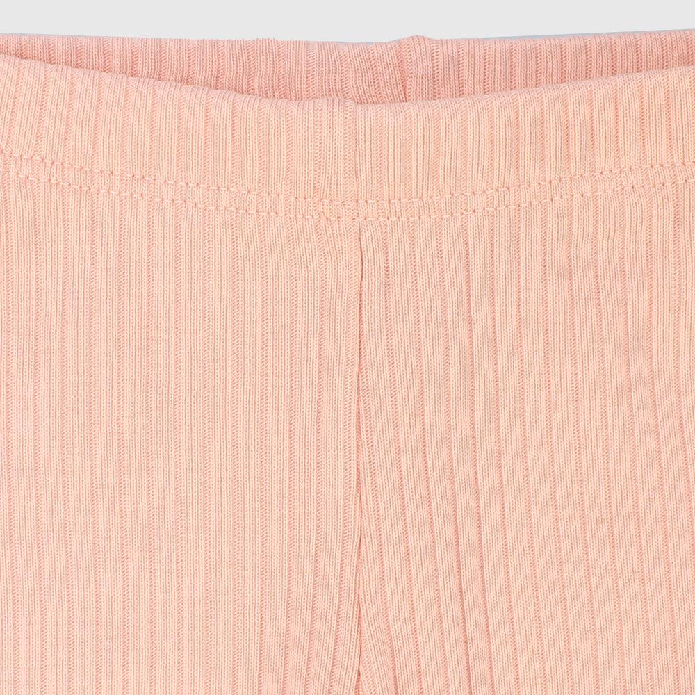 Salmon Ribbed Leggings - Ourkids - Playmore