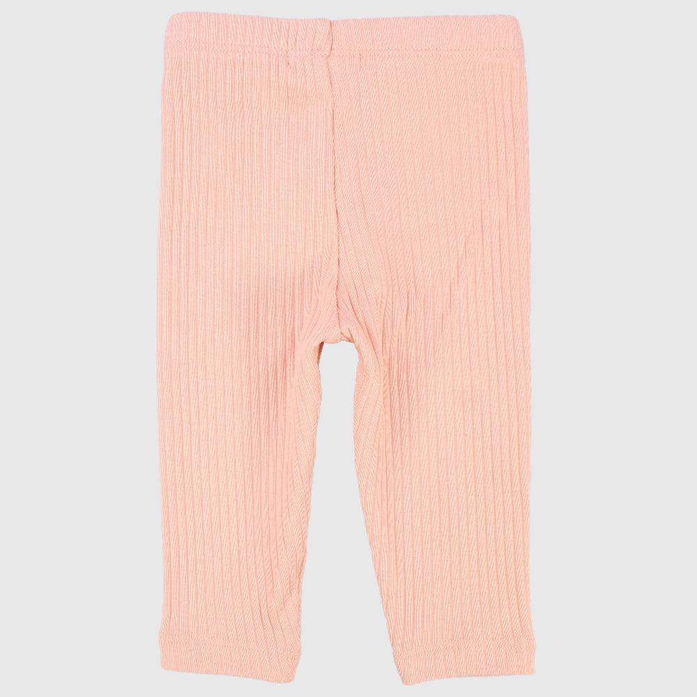 Salmon Ribbed Leggings - Ourkids - Playmore