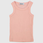 Salmon Ribbed Tank Top - Ourkids - Playmore