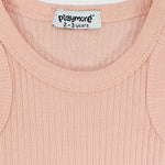 Salmon Ribbed Tank Top - Ourkids - Playmore