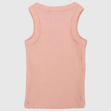 Salmon Ribbed Tank Top - Ourkids - Playmore