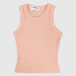 Salmon Ribbed Tank Top - Ourkids - Playmore