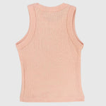 Salmon Ribbed Tank Top - Ourkids - Playmore