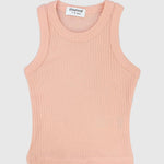 Salmon Ribbed Tank Top - Ourkids - Playmore