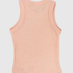 Salmon Ribbed Tank Top - Ourkids - Playmore