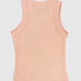 Salmon Ribbed Tank Top - Ourkids - Playmore