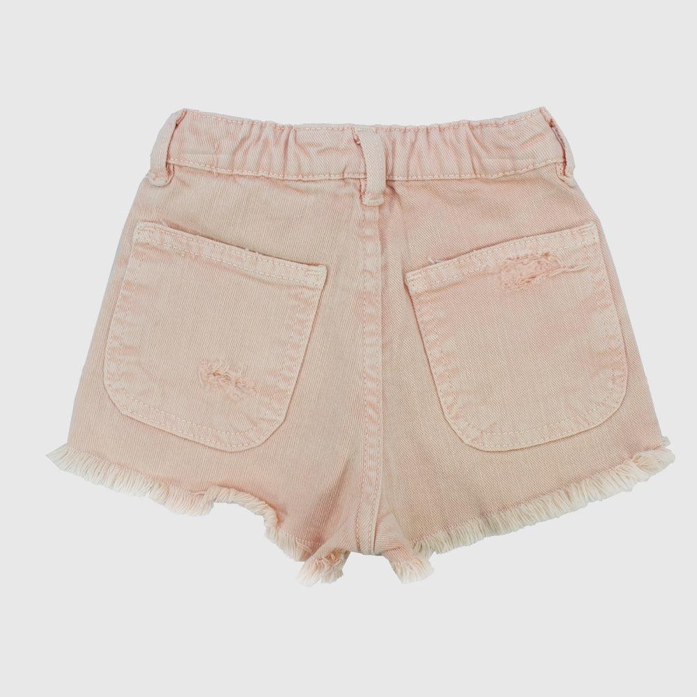 Salmon Ripped Shorts - Ourkids - Solang