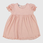 Salmon Short-Sleeved Dress - Ourkids - Playmore