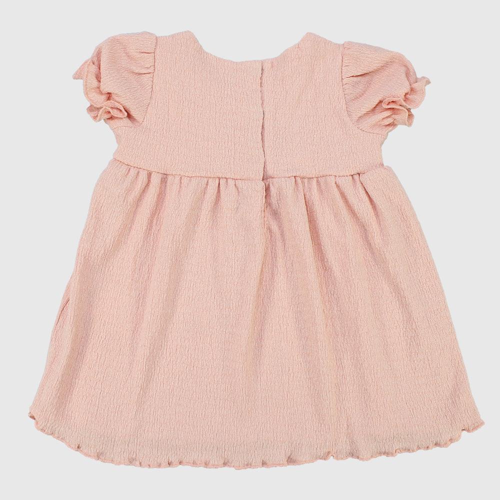 Salmon Short-Sleeved Dress - Ourkids - Playmore