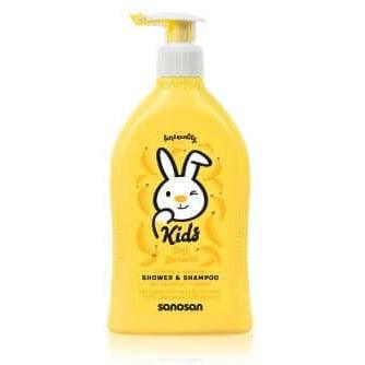 Sanosan Kids Shampoo & Shower Gel Banana (Sls Free) 400 Ml - Ourkids - Sanosan