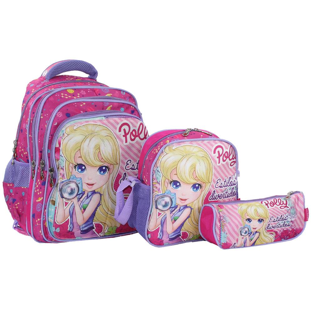 School Set 15-Inch (Polly) - Ourkids - Golden Bag