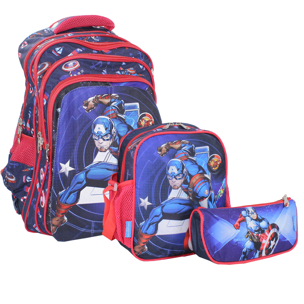 School Set 18-Inch (Captain America) - Ourkids - Golden Bag