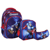 School Set 3D 17-Inch (Captain America) - Ourkids - Golden Bag