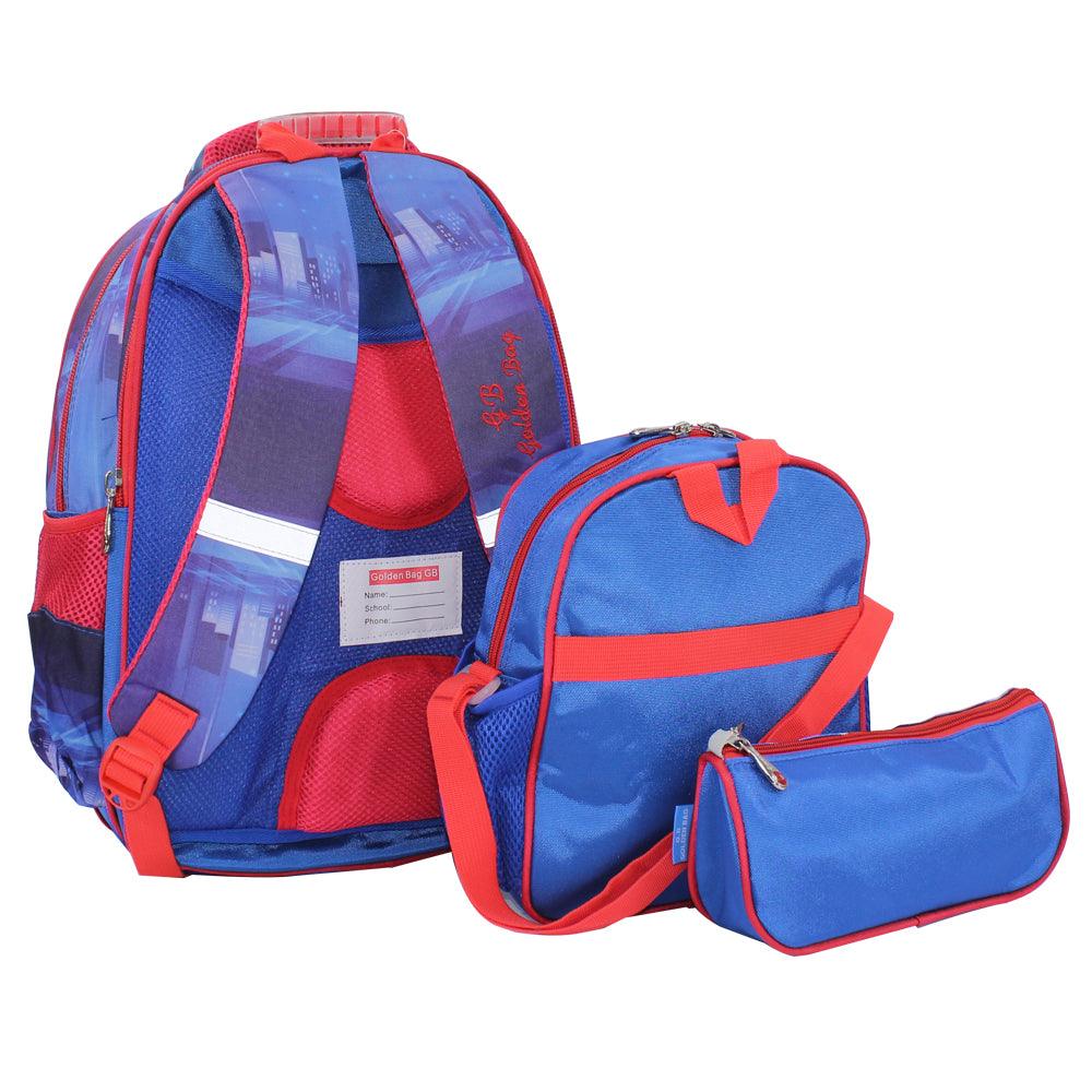 School Set 3D 17-Inch (Spider-Man) - Ourkids - Golden Bag