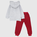 Scooting Long-Sleeved Fleeced Hooded Pajama - Ourkids - JOKY