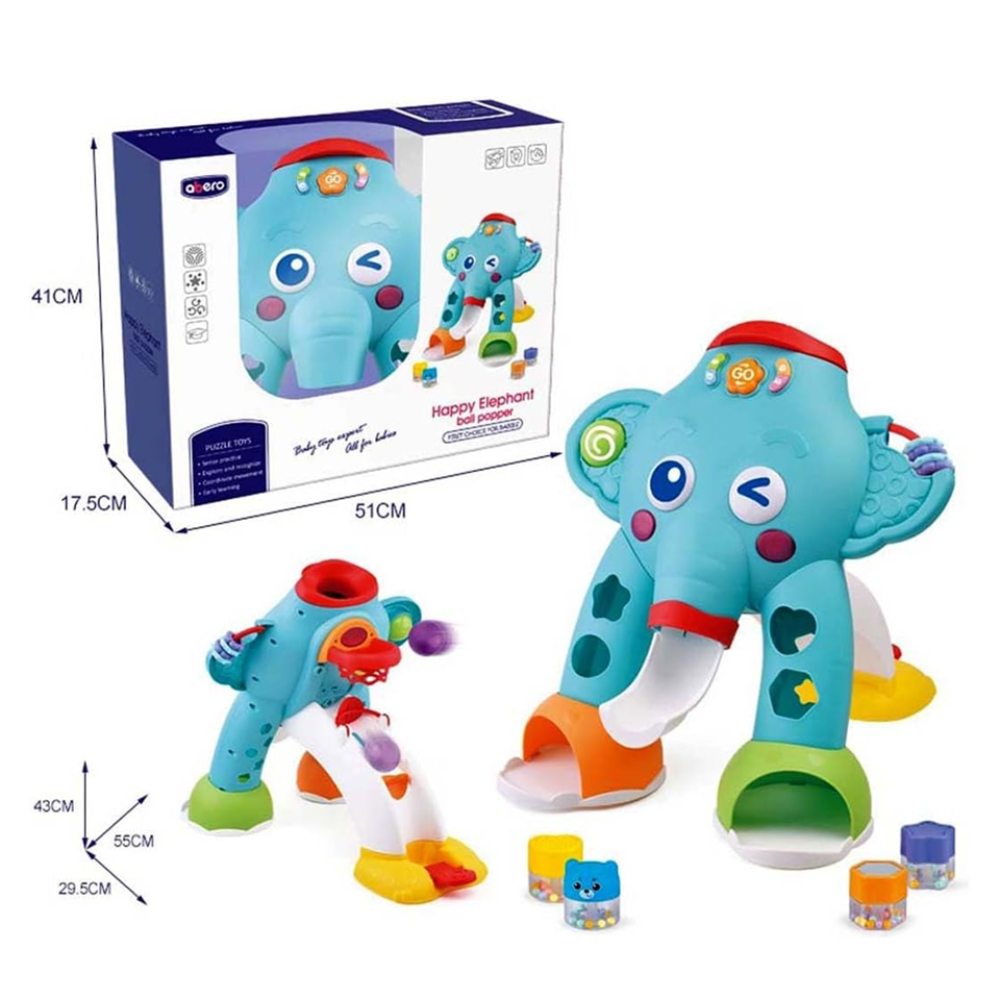 Abero Happy Elephant Ball Popper - Toys
