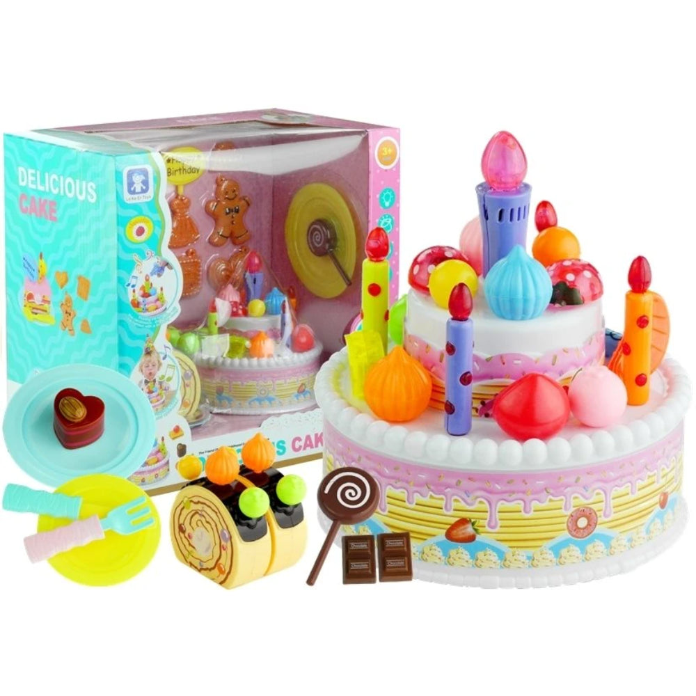 Delicious Cake with Candle Light