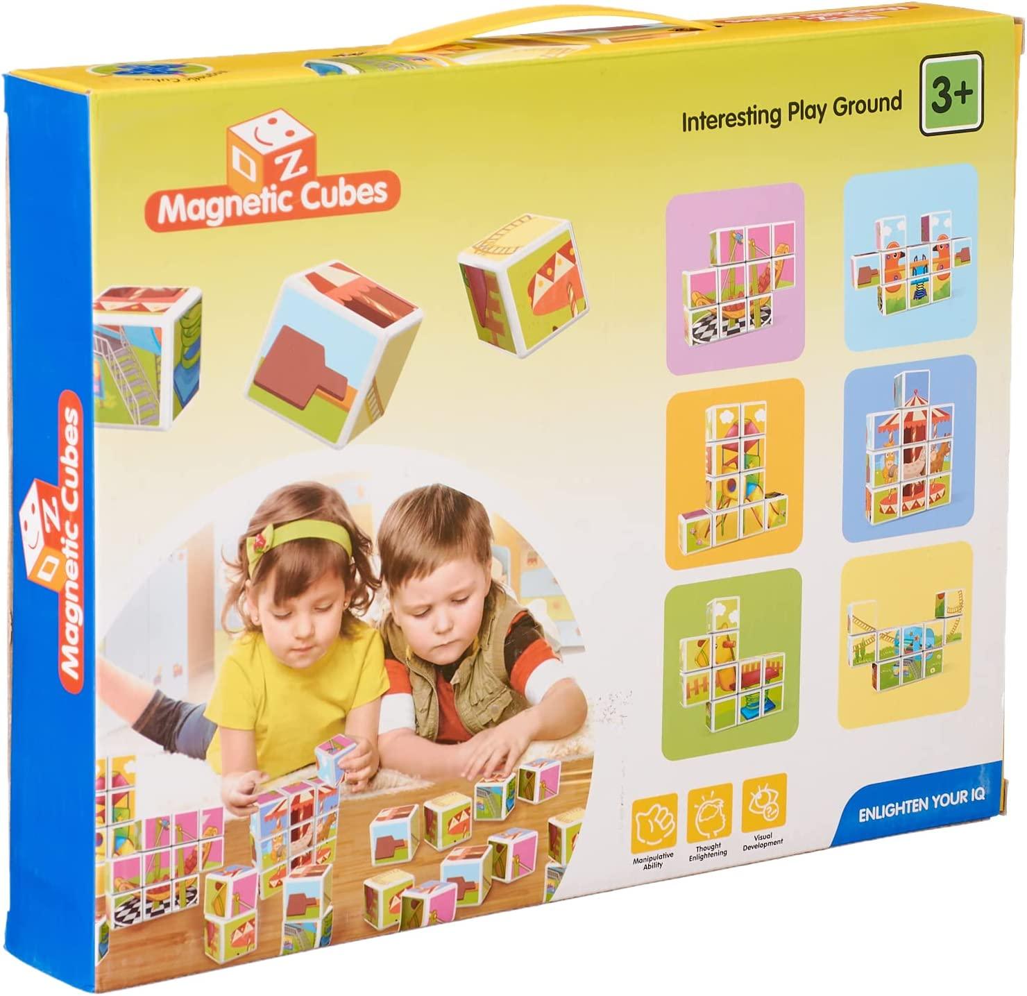 Shaped Magnetic Cubes for Kids - 10 Pieces - Ourkids - OKO