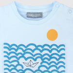 Shiny Sailing Day Short-Sleeved T-Shirt - Ourkids - Pompelo