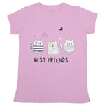 Short-Sleeved Best Friends Kittens Pajama - Ourkids - Rosso