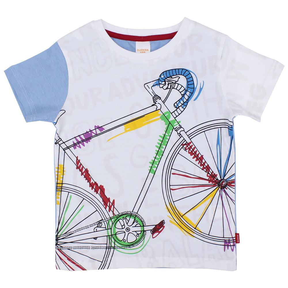 Short-Sleeved Bicycle T-Shirt - Ourkids - Quokka