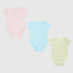 Short-Sleeved Bodysuits (Pack Of 3) - Ourkids - Pompelo