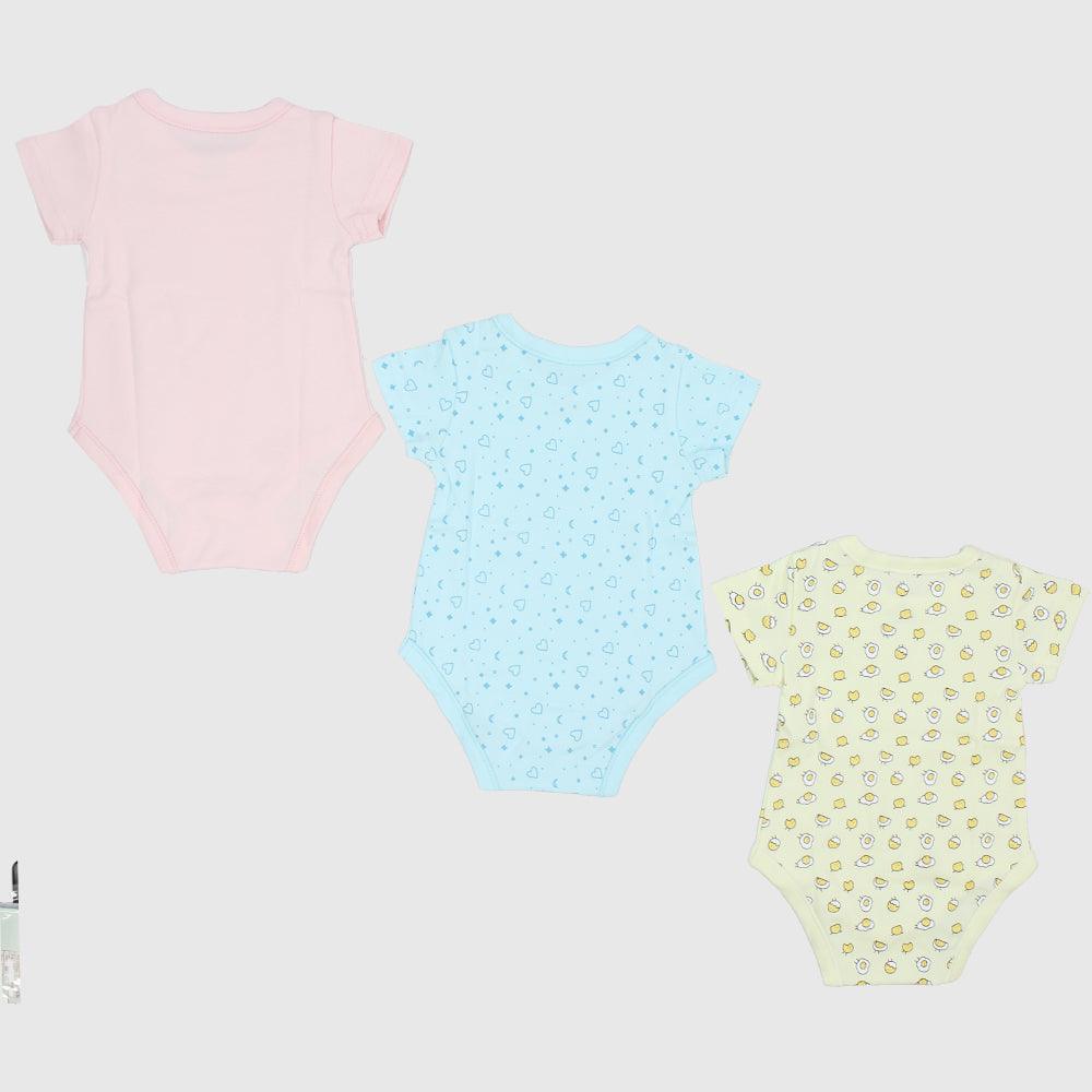 Short-Sleeved Bodysuits (Pack Of 3) - Ourkids - Pompelo