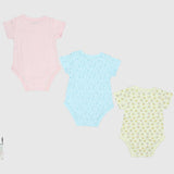 Short-Sleeved Bodysuits (Pack Of 3) - Ourkids - Pompelo