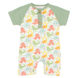 Short-Sleeved Dinosaur Onesie - Ourkids - Berceau