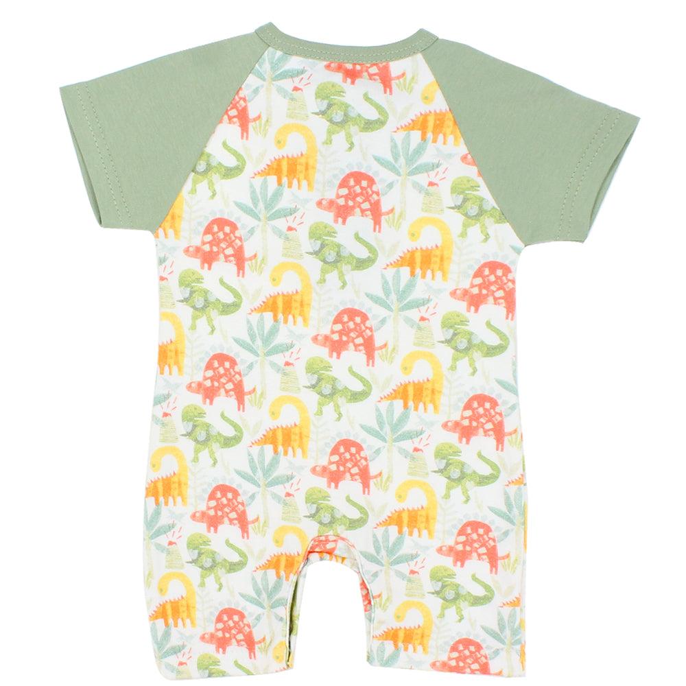 Short-Sleeved Dinosaur Onesie - Ourkids - Berceau