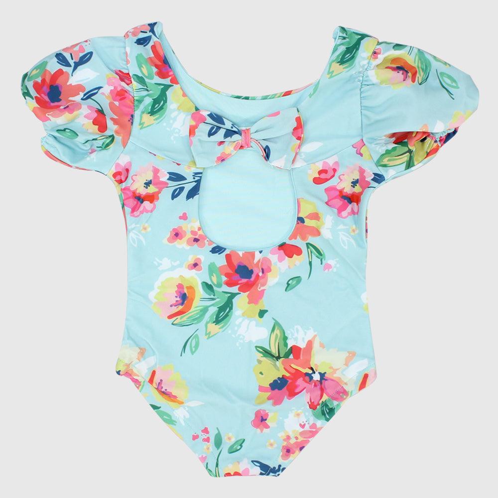 Short-Sleeved One-Piece Swim Suit - Ourkids - Global