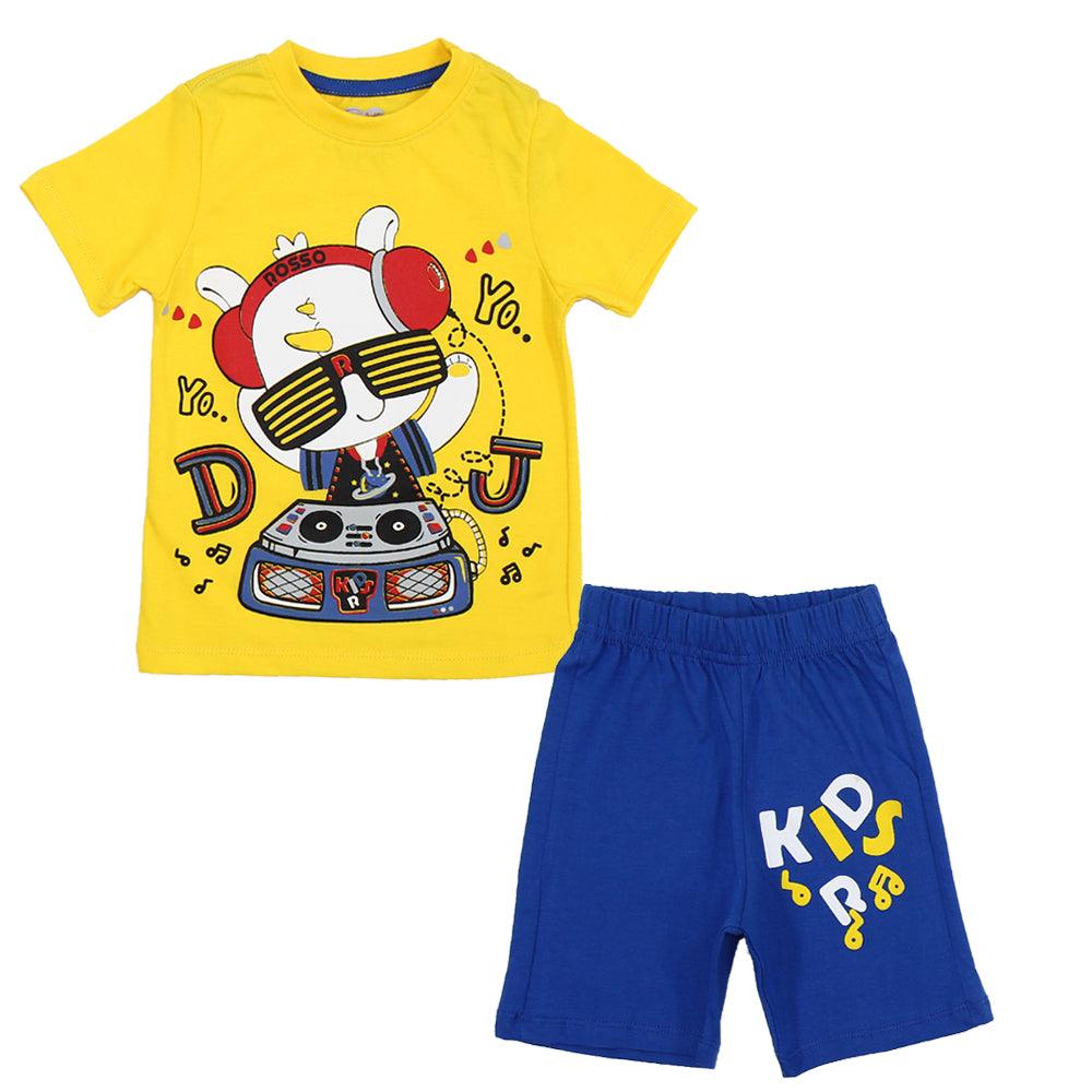 Short-Sleeved Pajama - Ourkids - Rosso