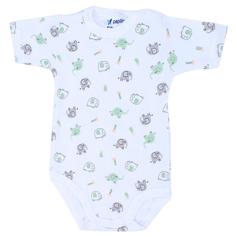 Short-Sleeved Printed Bodysuit - Ourkids - Papillion