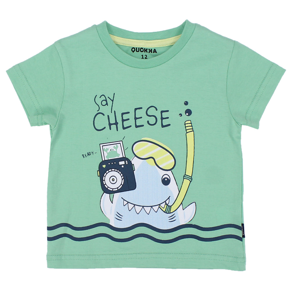 Short-Sleeved Say Cheese T-Shirt - Ourkids - Quokka