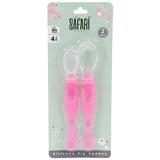 Silicone Double Feeding Spoon | 2 Pcs - Ourkids - Safari Baby