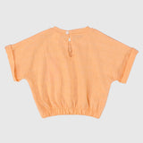 Silver Bow Short-Sleeved Blouse - Ourkids - Quokka