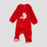 Singing Bird Long-Sleeved Baby Footie - Ourkids - Pompelo