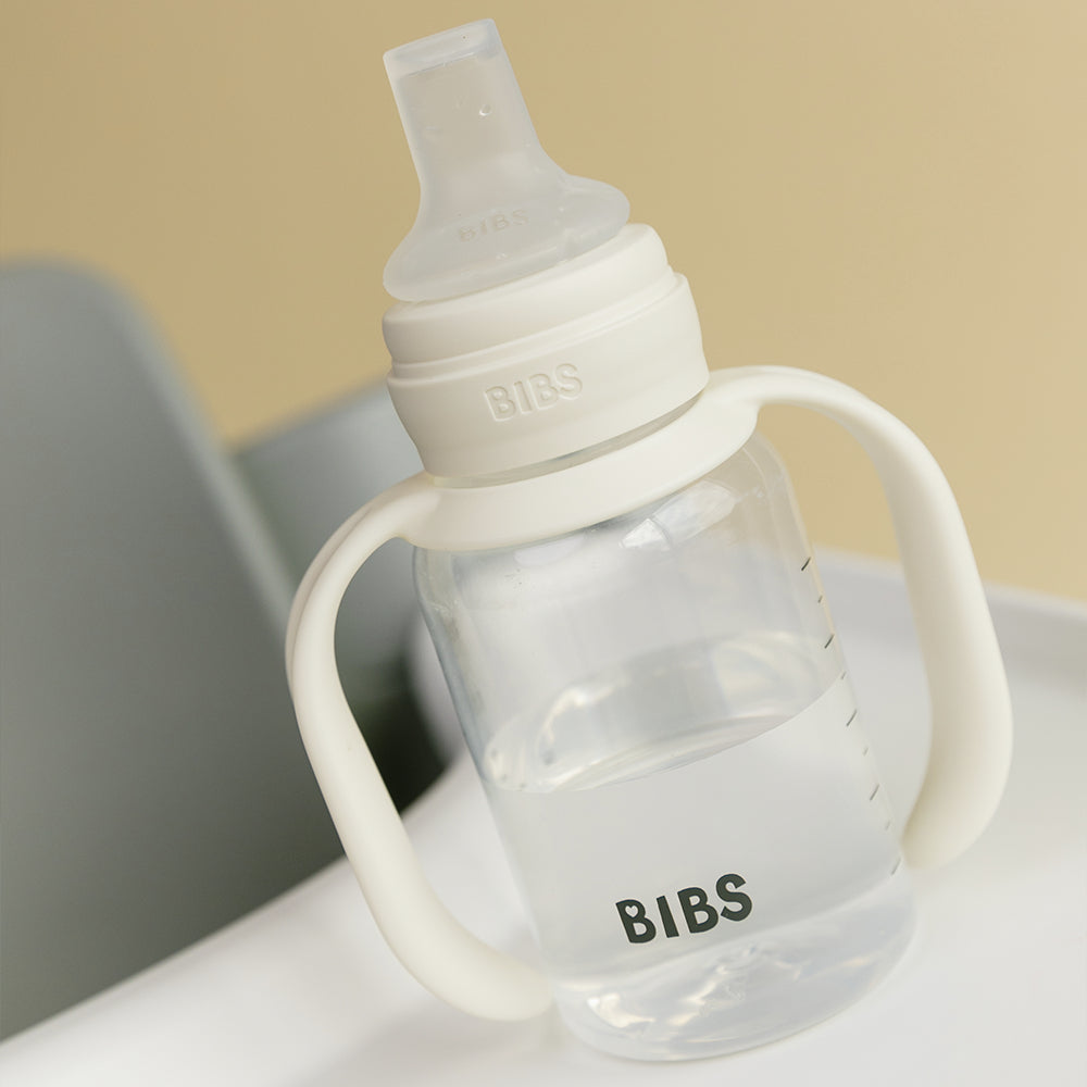 BIBS Silicone Spout Baby Sippy Bottle Pack of 1 – 150 ml Ivory