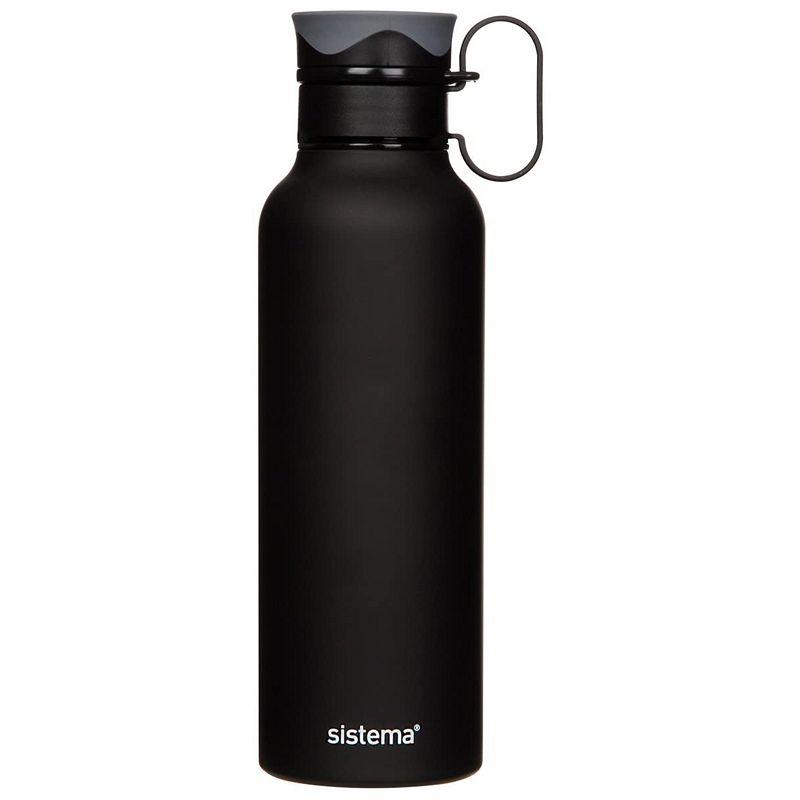 Sistema 600ml Double Wall Stainless Steel Hydration Bottle - Ourkids - Sistema
