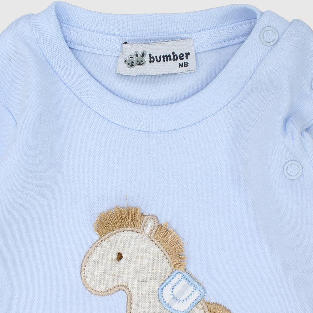 Sitting Horse Baby Footie - Ourkids - Bumber